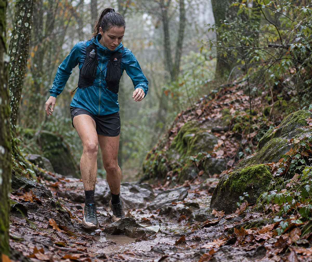 Como correr na lama e à chuva em trilhos