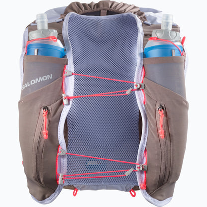 Chaleco de hidratación Salomon ADV Skin 12 Mujer Marrón gris, vista frontal