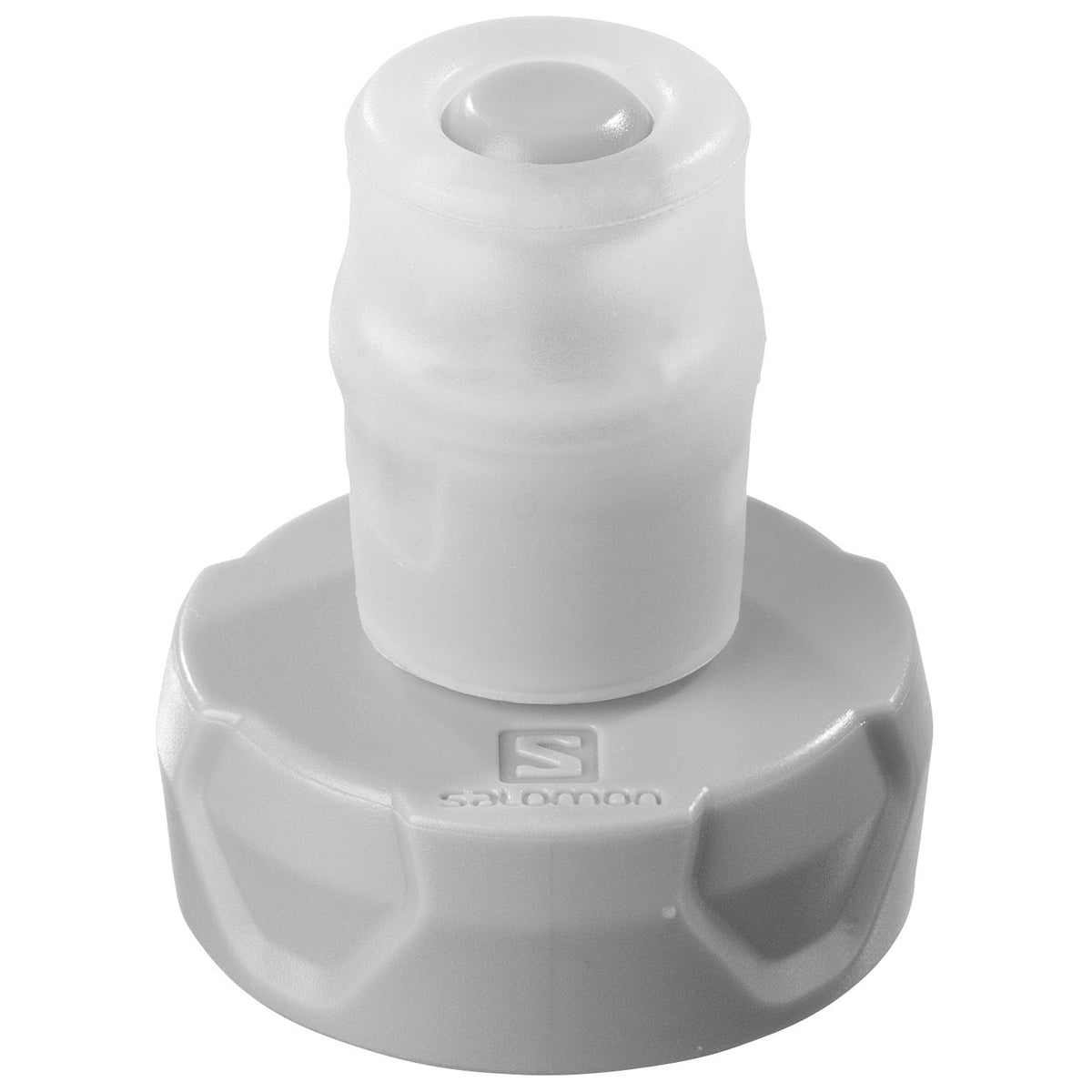 Detalle de la boquilla y el tapón del soft flask Salomon de 500 ml