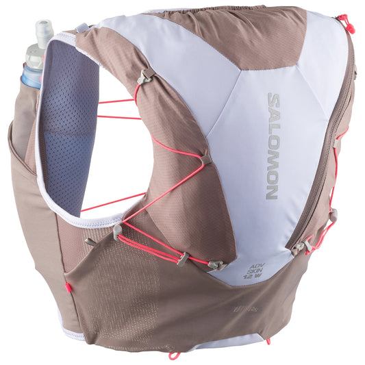 Chaleco de hidratación Salomon ADV Skin 12 Mujer Marrón gris, vista general