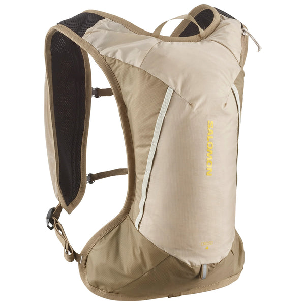 Mochila de trail running Salomon Cross 4 Beige, vista general