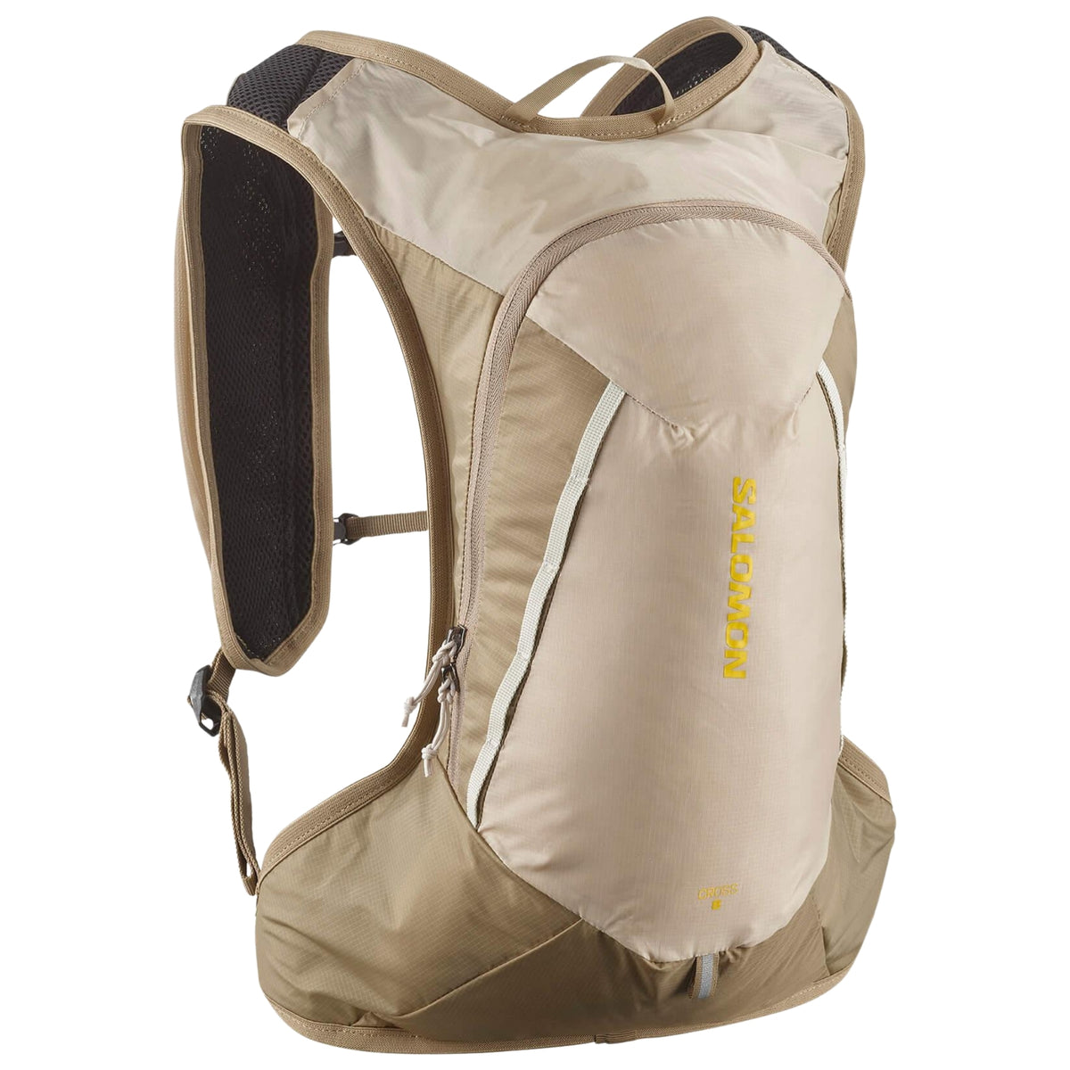 Mochila Salomon Cross 8 Beige, vista trasera